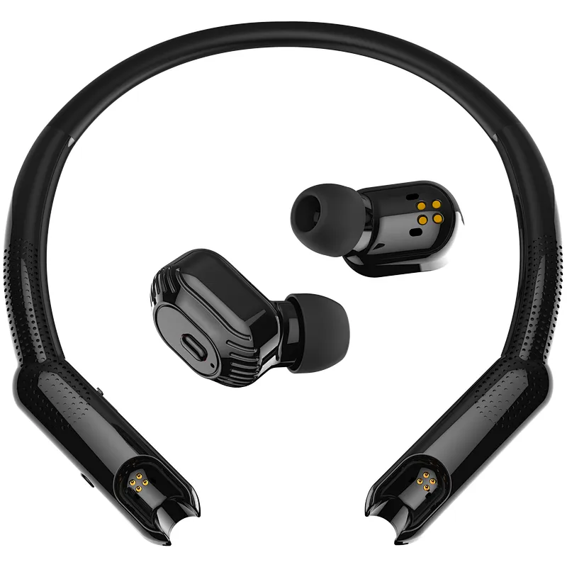 Portable Sports Super Bass TWS Wearing Neckband In Ear Earphone with Microphone