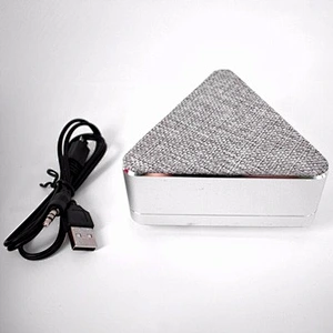 Promotional Triangle Shape Fabric Grill Cloth Wireless Speaker