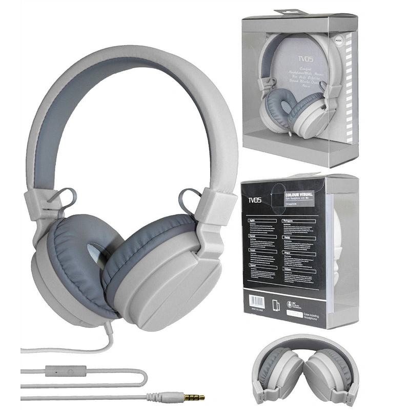 OEM Promotional 3.5m  Wired Headphone Headband Headset With Mic