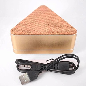 Promotional Triangle Shape Fabric Grill Cloth Wireless Speaker