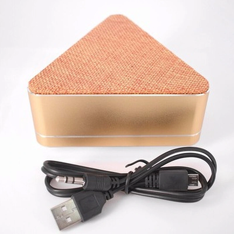 Promotional Triangle Shape Fabric Grill Cloth Wireless Speaker