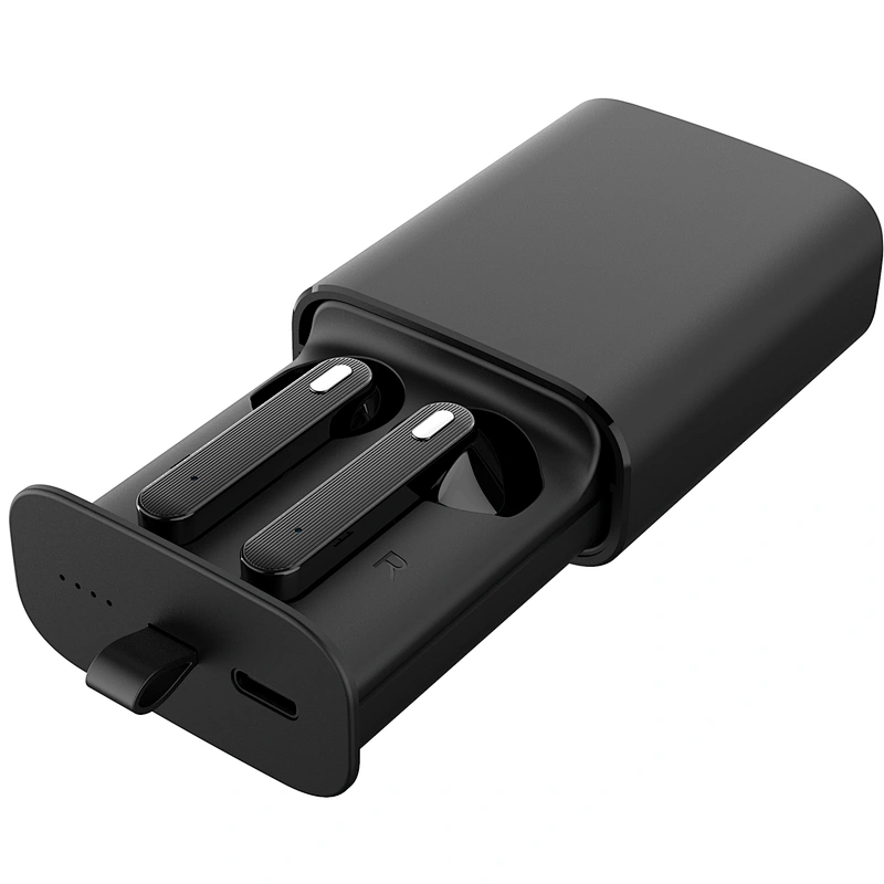 oem logo free sample wireless headphone 5.0 tws earbuds with power bank