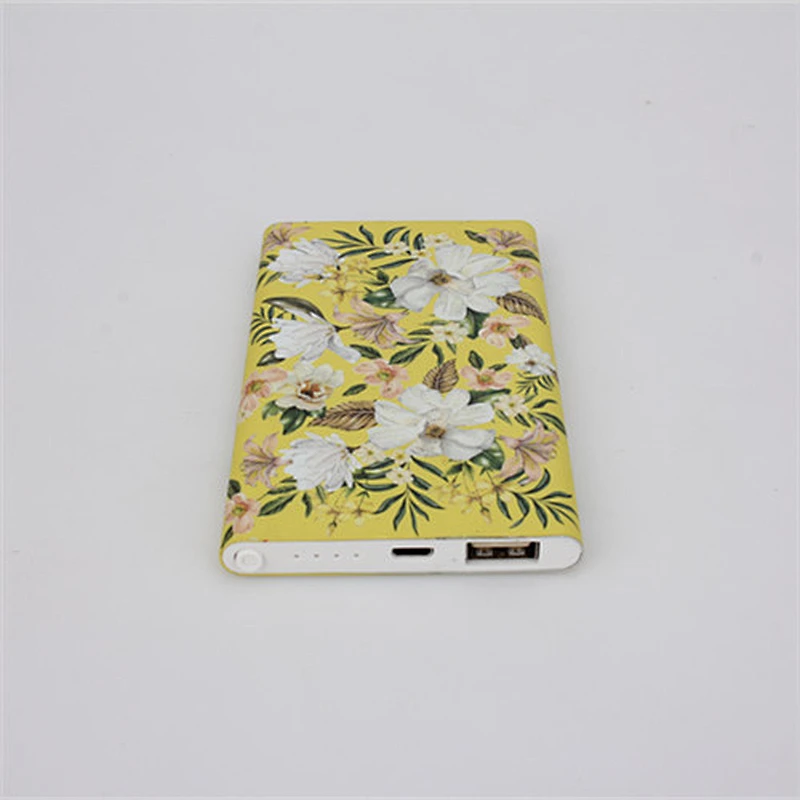 water transfer printing credit card ultrathin 3000mah power bank