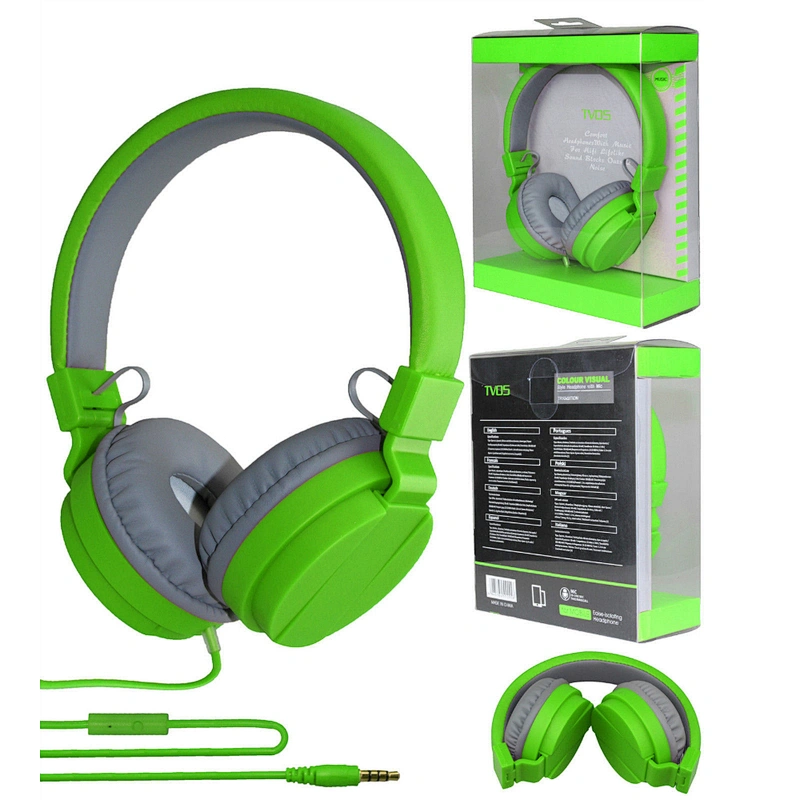 OEM Promotional 3.5m over ear Headphone gaming foldable Wired Headband Headset With Mic