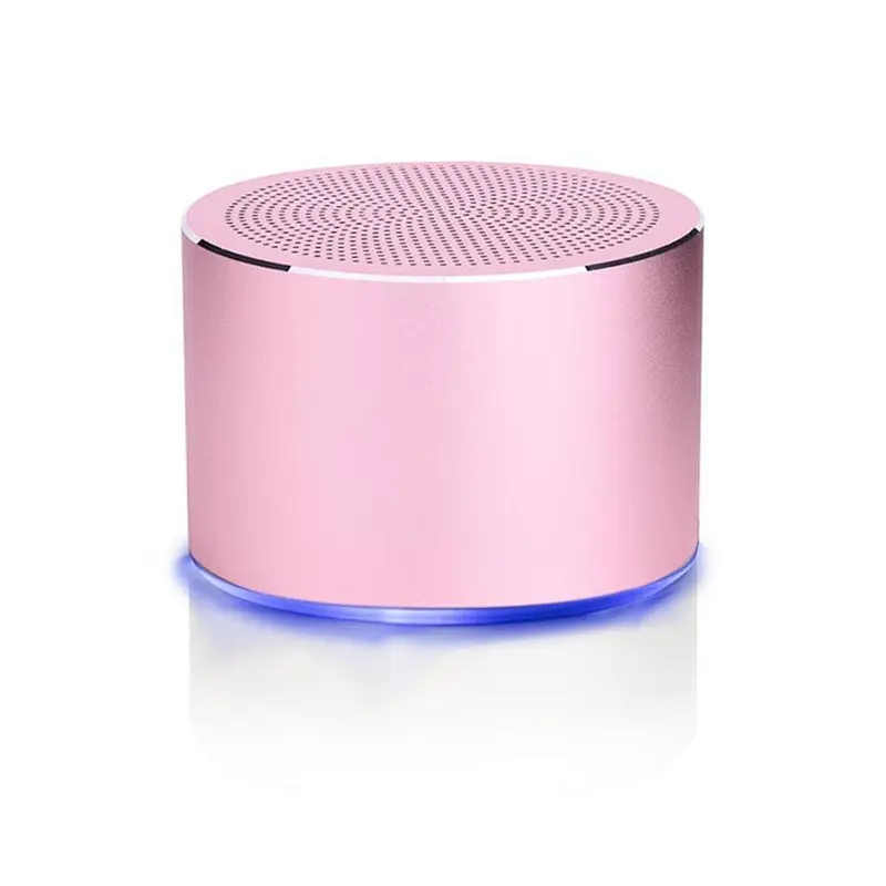 Super Bass Round Metal Wireless Bluetooth 3W Led Speaker