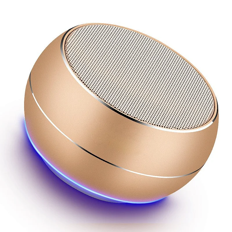 led light wireless mini radio fm stereo subwoofer speaker