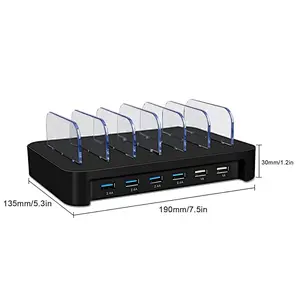Multi-Device Multi port Mobile Phone 6 port USB Charging Station