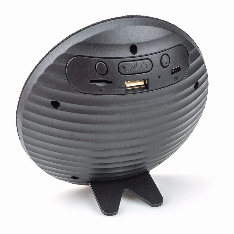 cloth cover wireless speaker Table speakers round mini portable fabric MP3 player