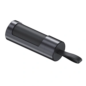 Mini Cylinder in Ear TWS Aluminum Alloy Charging Case True Wireless Bluetooth Rotatable Earbuds