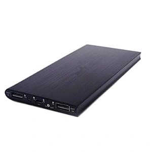 Free Sample  Battery usb Charger Power Bank mini Metal portable ultrathin Power banks 8000mah