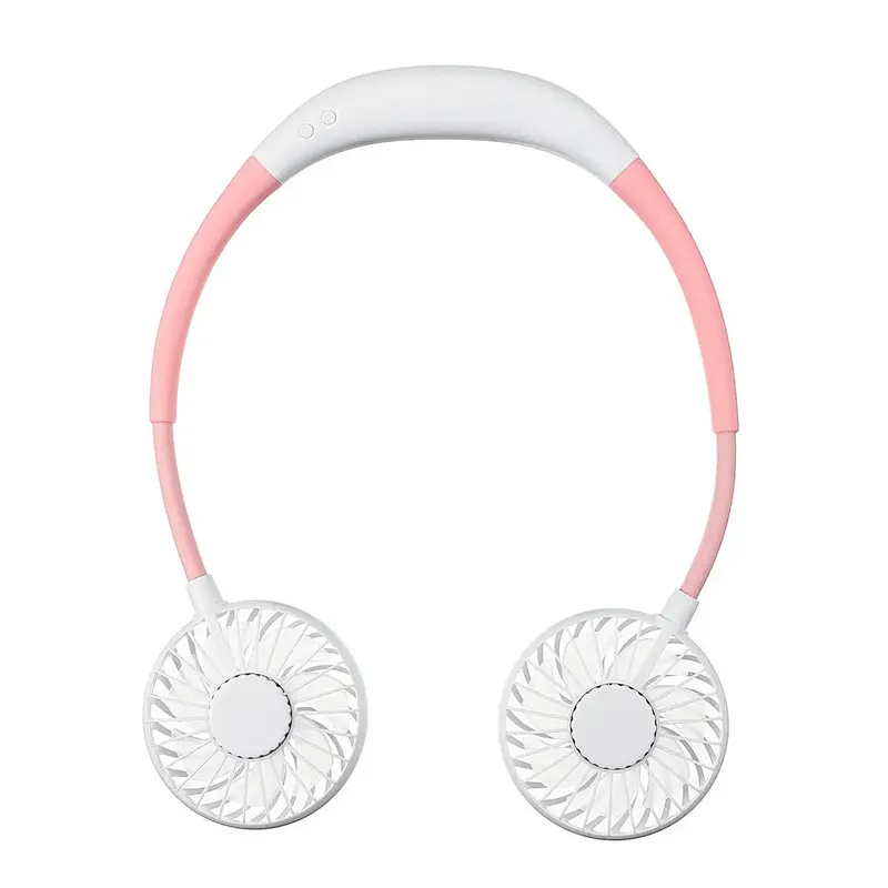 Wholesale Portable Hand Free Rechargeable Battery Operated Usb Mini Fan Air Cooler Hanging Neck Fan