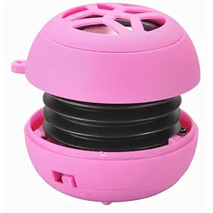 Custom Logo 3.5mm Portable Mini Wired Hamburger Speaker
