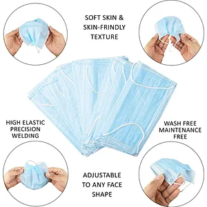 CE FDA FFP2 Filter non-woven Non-woven disposable 3ply Masque
