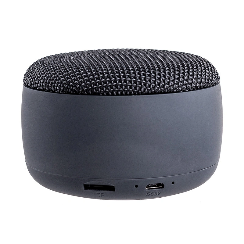 Round Shape Stereo Music Player Mini Fabric Bluetooth Speaker