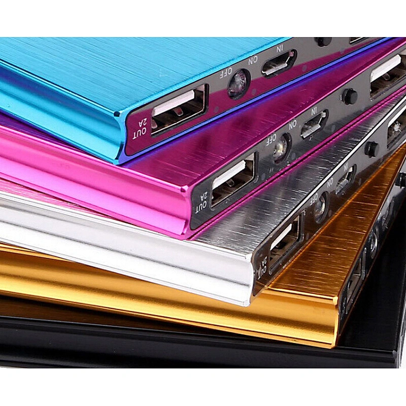 aluminium high capacity mobile power bank 10000mah
