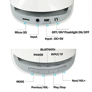 LED Light Stereo Music Water Dancing Speaker With Bluetooth