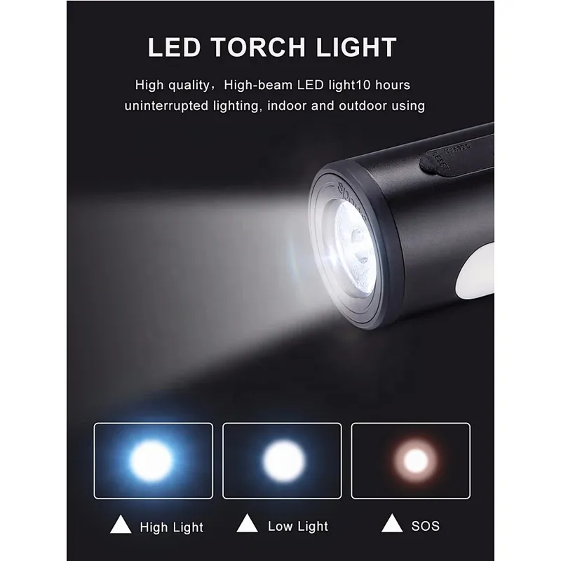 Audiophile Powerbank Speaker Torch Light Water Resistant Stereo Outdoor Wireless Bluetooth Speaker
