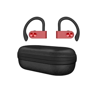 OEM Sports In Ear Ture Wireless Hanging Built in Mic Stereo Sound Bluetooth Earhook With Eva Charging Case