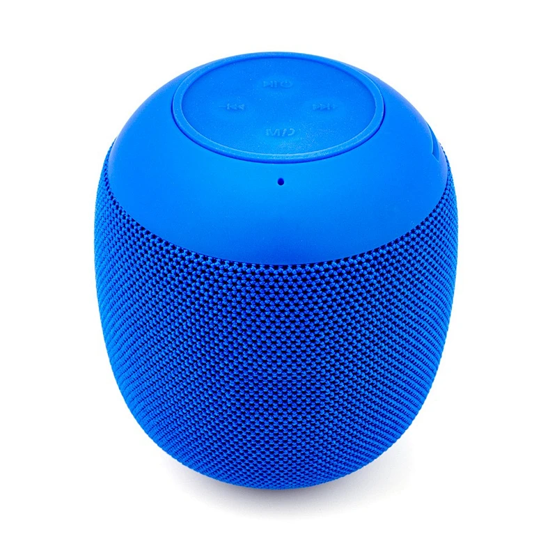 Factory Manufacturing Handsfree Car Wireless Outdoor Cylinder Round Fabric Pocket With Mic Mini Portable Bluetooth Speaker
