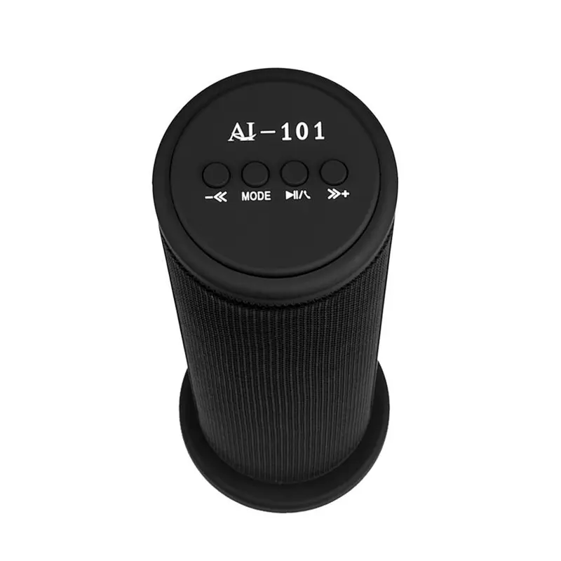 OEM 6W Bluetooth Music Player Stereo Cylinder Standing RGB Wireless Flashlight LED speaker