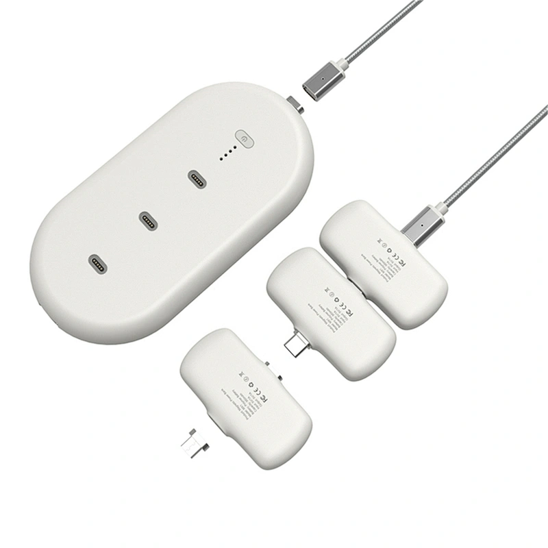With 3 pcs Mini Power Banks 5000mAh Magnetic Mobile Power Bank