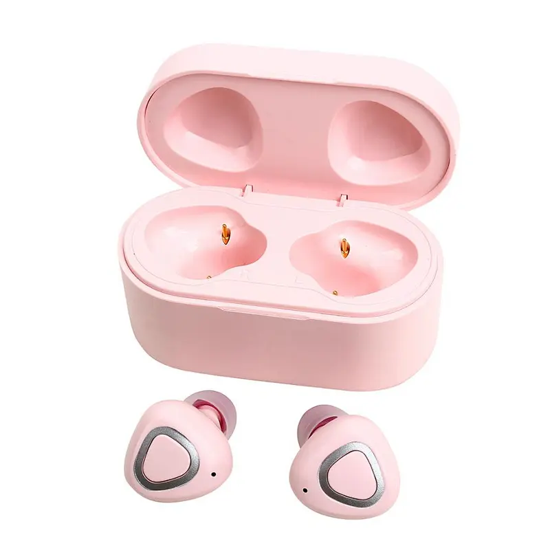 5.0 Cordless earphone with charging case stereo sport bluetooths wireless earbuds