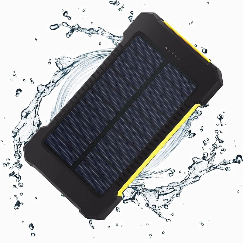 Portable Outdoor Waterproof 10000mah Solar Power Bank