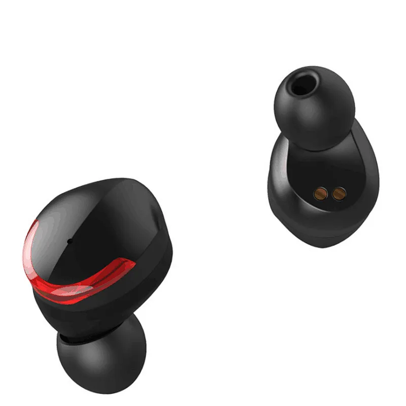 Digital Display Waterproof IPX7 TWS Bluetooth Earphone Noise Cancelling Mini Earphone Earbuds with Microphone