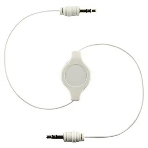 3.5mm jack wired Mp3 dual retractable earphone