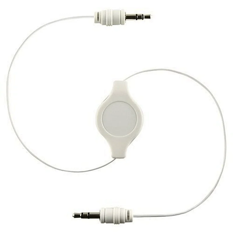 3.5mm jack wired Mp3 dual retractable earphone