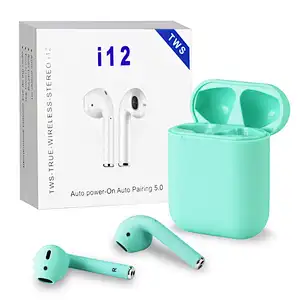 TWS bluetoot wireless earbuds i12