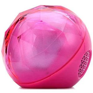 stereo wireless disco bar karaoke colorful led Round Crystal Bluetooth RGB Speaker