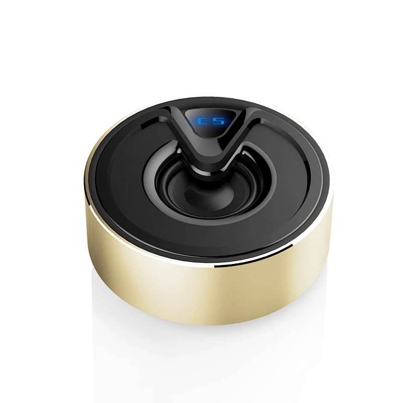Stereo Bass Wireless Table Blue Tooth Cylinder Metal Mini Bluetooth Speaker
