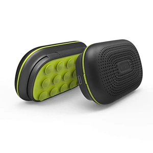 Fashion 3000mah 3 In 1Phone Holder Rechargeable Battery Suction Cup Wireless Speaker Power Bank
