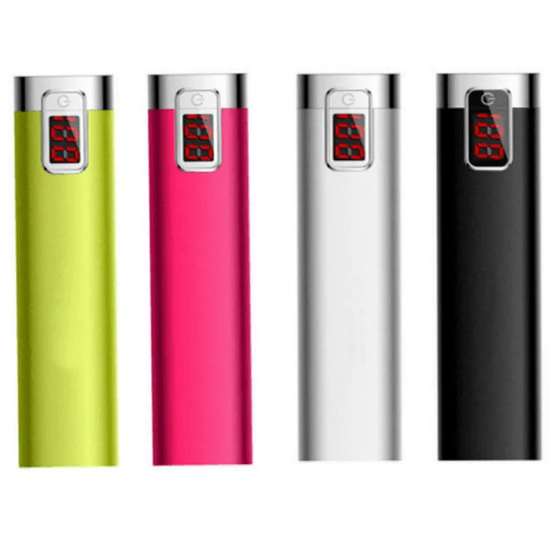 mini portable quick charger alloy Aluminum 2600mah power bank