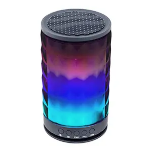 Round Diamond Color Changing  light Led wireless Speaker