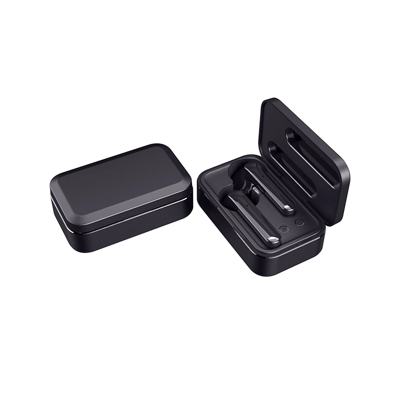 Custom logo Truly Wireless TWS Touch Control Square Metal Bluetooth Earbuds Factory Earphone
