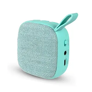 OEM customized outdoor sports computer subwoofer blue tooth full printing portable bluetooth mini square fabric bt speaker