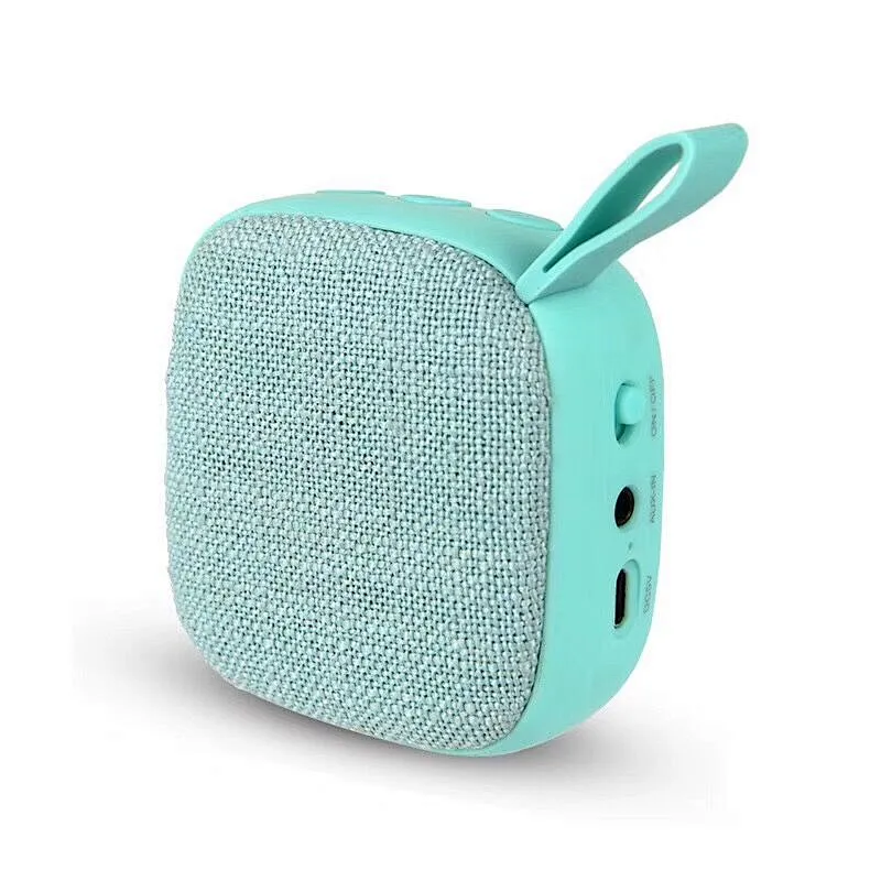 OEM customized outdoor sports computer subwoofer blue tooth full printing portable bluetooth mini square fabric bt speaker