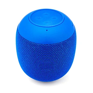 Wholesale customize logo handsfree car cylinder portable round fabric wireless speaker