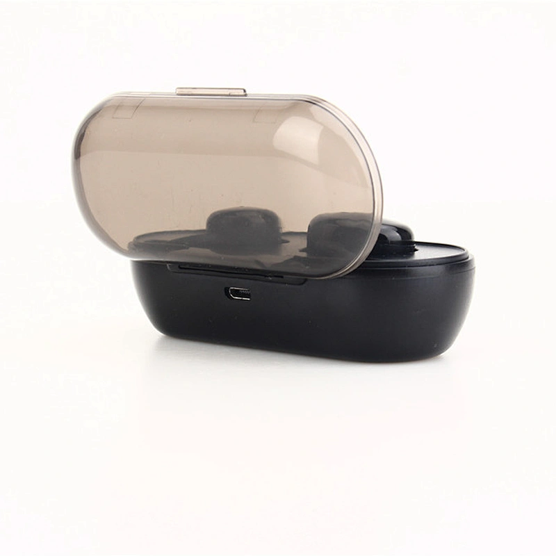 OEM Mini Touch Invisible In Ear Truly Wireless Bluetooth Mini TWS Earbuds With Transparent Charging Case