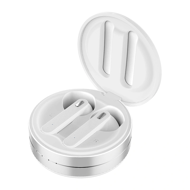 Mini Sweatproof in-Ear Headphones True Wireless Sport TWS V5.0 round case Earphone