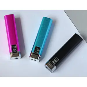 mini portable quick charger alloy Aluminum 2600mah power bank