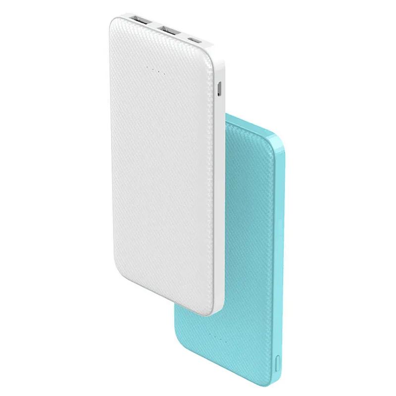 OEM 10000mah PU Leather Thin Portable Power Banks