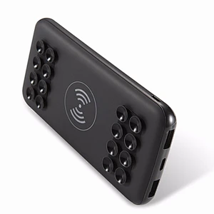 Portable  Ultra-thin Battery Charger wireless suction cup USB charge qi type-c power banks 20000mah