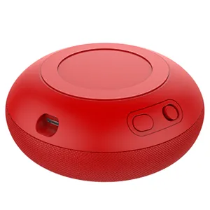 2019  Wireless Stereo Bass Woofer  BT Blue Tooth Mini Portable Round Blue Tooth Cloth Fabric Bluetooth Speaker