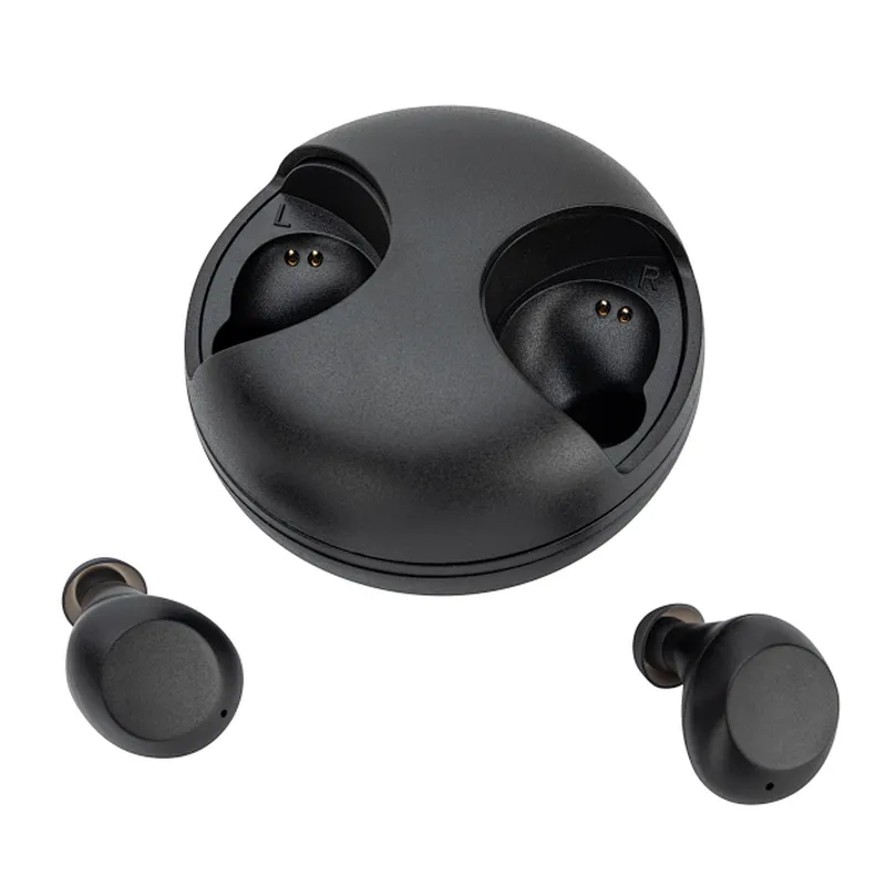OEM Rotation Round Stereo Super Bass Mini TWS Earbuds Headphone