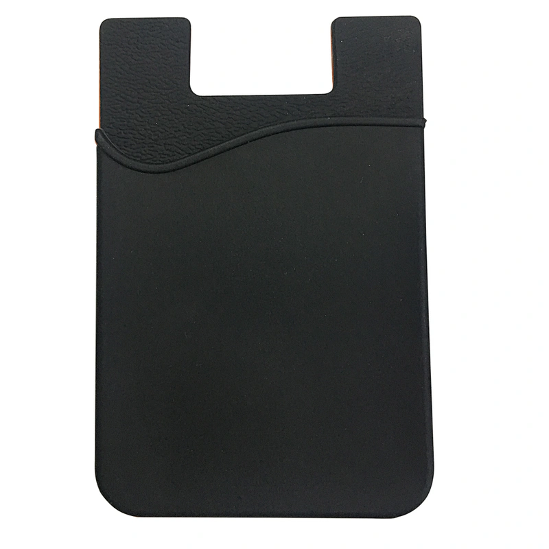 Colorful Rubber Glue Sticky Silicone Phone Card Cover Holder