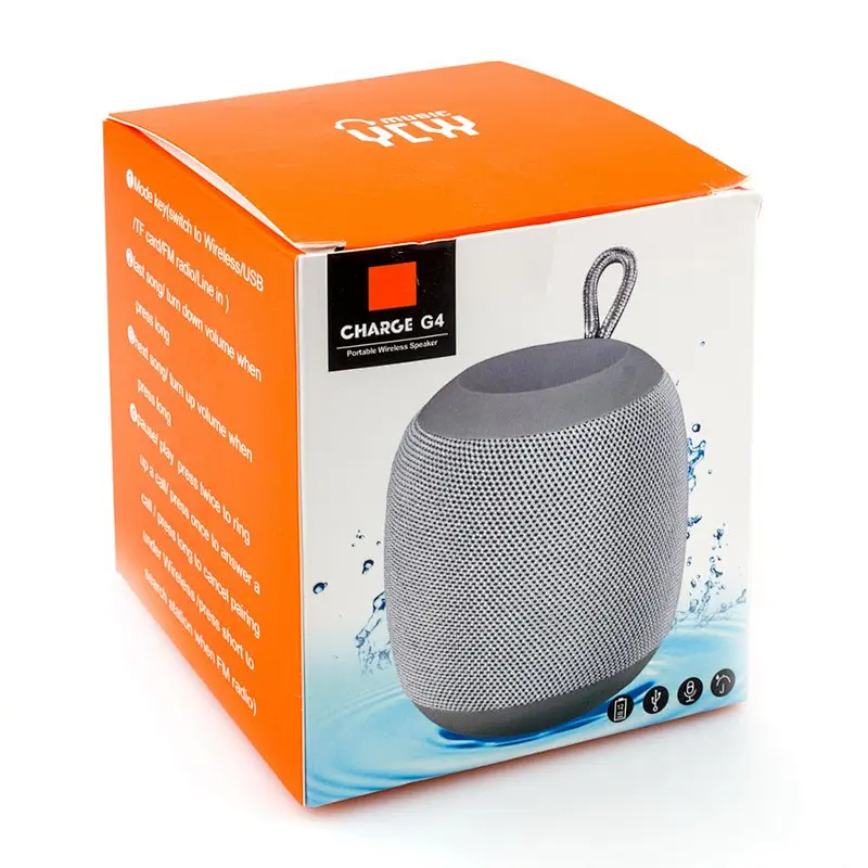 Round Shape Portable Stereo Mini Fabric Speaker