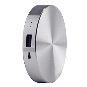 For Mobile Phone Mini 6000mah Aluminium Metal Round Power Bank